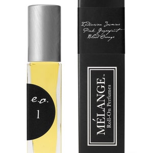 Melange Indonesian Jasmine, Pink Grapefruit, Moro Blood Orange Roll On Perfume .25 oz. Pure essential oil blend:  e.o.1/ VEGAN  CRUELTY FREE