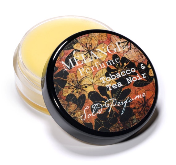 tobacco noir perfume Tobacco & Tea Noir Solid Perfume: Beeswax Jojoba Oil Base