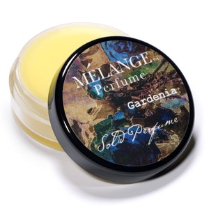 Melange Solid parfum single: Gardenia. 56 ounces. Gegoten om te bestellen.  Basis van bijenwas/jojoba olie/WREEDheid vrij