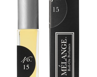 Blend No. 15:  Melange Roll-On Perfume - Cedar, Musk & Patchouli / Alcohol Free .25 Ounces. VEGAN CRUELTY FREE
