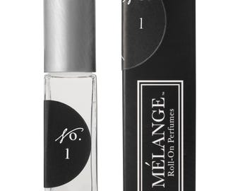 Blend No. 1: Melange Roll On Perfume - Cucumber, Waterlily, Cut Grass /  Alcohol Free .25 Ounces. VEGAN CRUELTY FREE