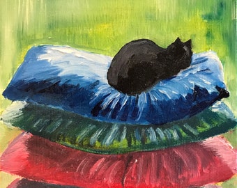 Prince Pea.  Original Oil Painting.