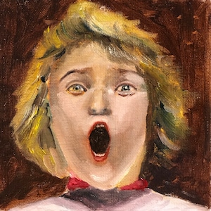 Choir Boy.  Original Oil Painting.