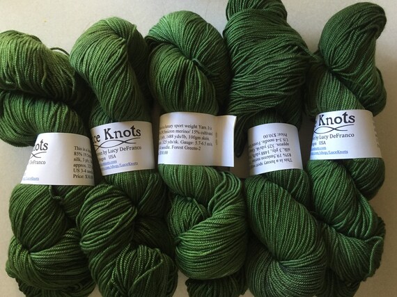 Luxury sport weight yarn merino silk