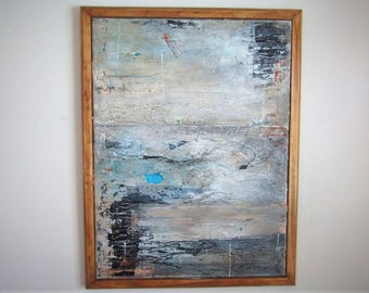 Framed Textured Abstract #6 - Dockside.