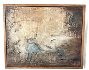 Framed Textured Acrylic Abstract #6