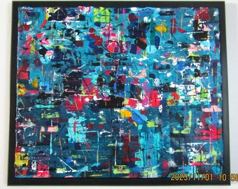 Framed Textured Abstract #16