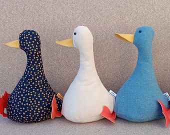 Leuke deurstopper/boekensteun in de vorm van een eend. Deurstopper in de vorm van een eend. Plat verpakt. Woondecoratie. Grappige deurstoppers. Deurstoppers met dieren. Uniek cadeau. Cadeau voor een housewarming.