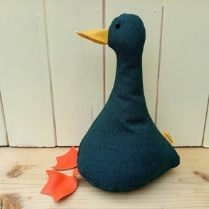 Cool Canard Doorstop / Bookend. Teal duck. flat packed Choice of design Funny doorstops duck decor House warming different gift image 3
