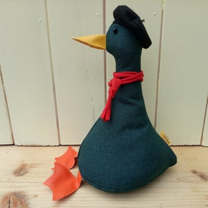 Cool Canard Doorstop / Bookend. Teal duck. flat packed Choice of design Funny doorstops duck decor House warming different gift image 4
