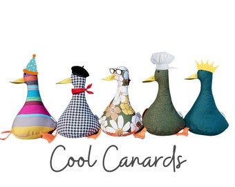 Cool Canard Doorstop / Bookend. multi choice - diy Funny doorstops duck decor House warming - unique gift - fun gift - home accent