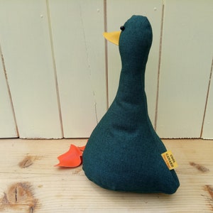 Cool Canard Doorstop / Bookend. Teal duck. flat packed Choice of design Funny doorstops duck decor House warming different gift image 2