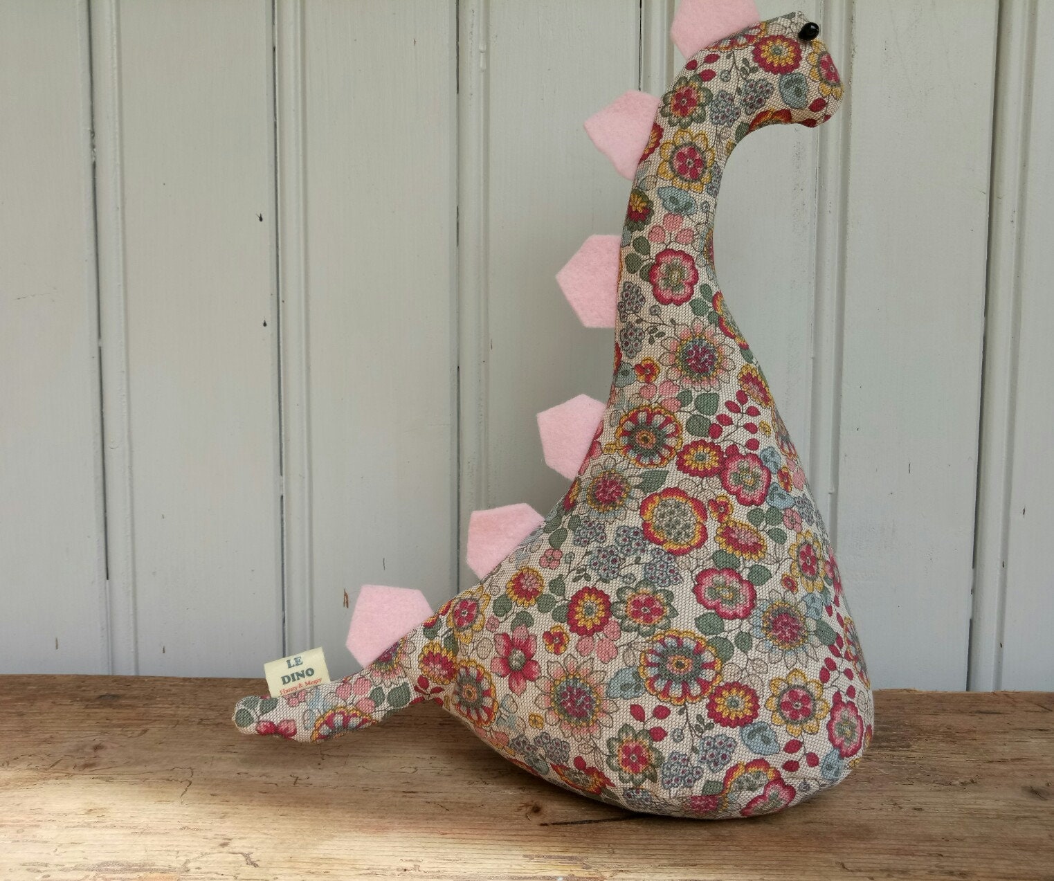 Dinosour Doorstop/Bookend - Coton Floral -Plat-Emballé Doorstop Pour Le Remplissage à La Maison -Doo