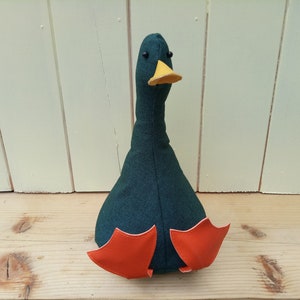 Cool Canard Doorstop / Bookend. Teal duck. flat packed Choice of design Funny doorstops duck decor House warming different gift image 1