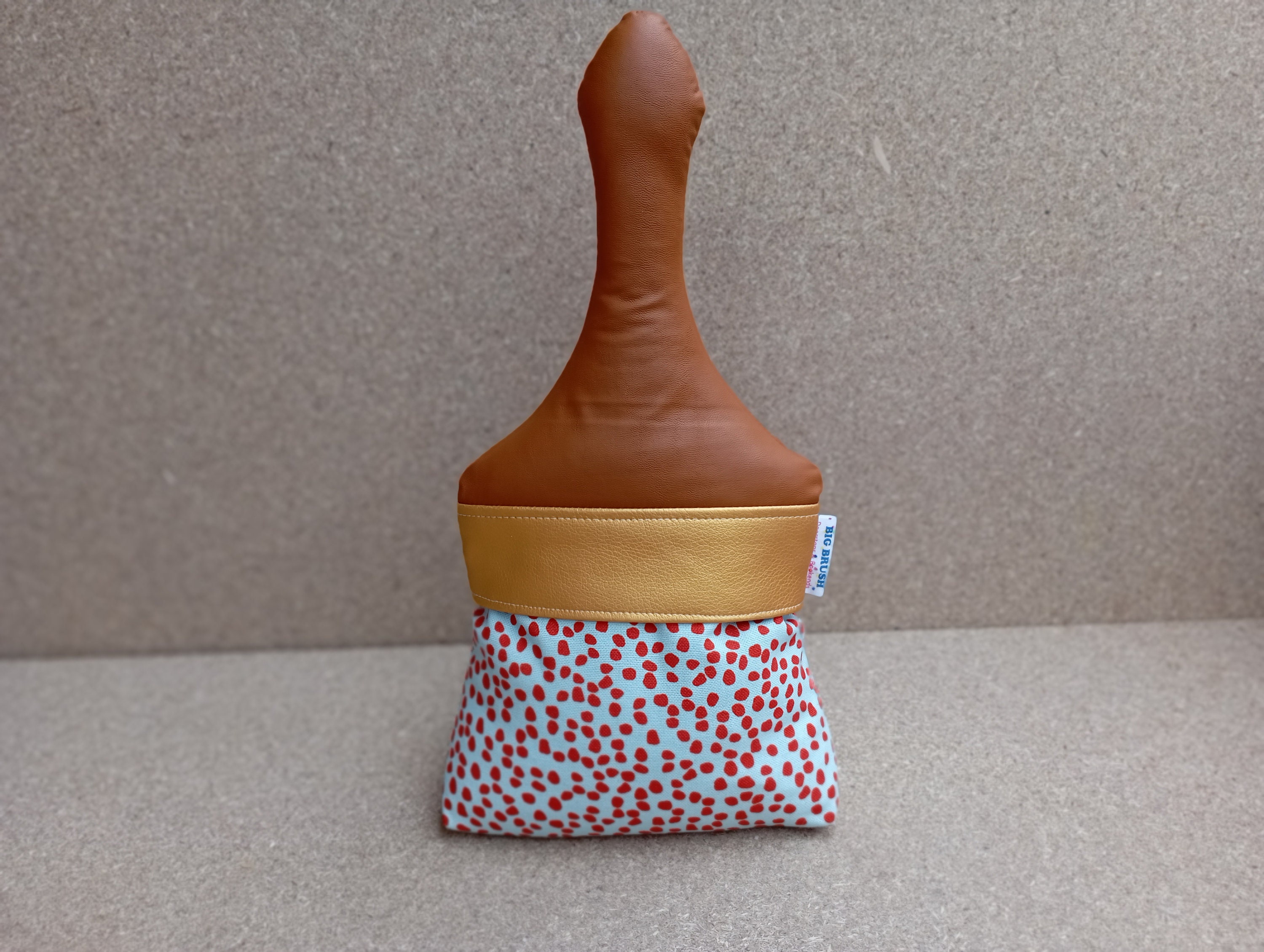 Big Brush Doorstop - Spot Orange Pinceau en Tissu Serre-Livre Décoration Intérieure Bricolage Arrêt 