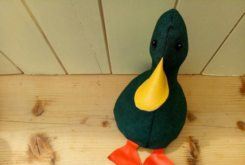 Cool Canard Doorstop / Bookend. Teal duck. flat packed Choice of design Funny doorstops duck decor House warming different gift image 5