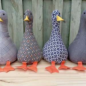 Coole Canard-deurstopper/boekensteun, grijs keuze, deurstopper thuis vullen, doe-het-zelfcadeau, grappige deurstopper, eenddecor, housewarming, uniek, leuk cadeau,