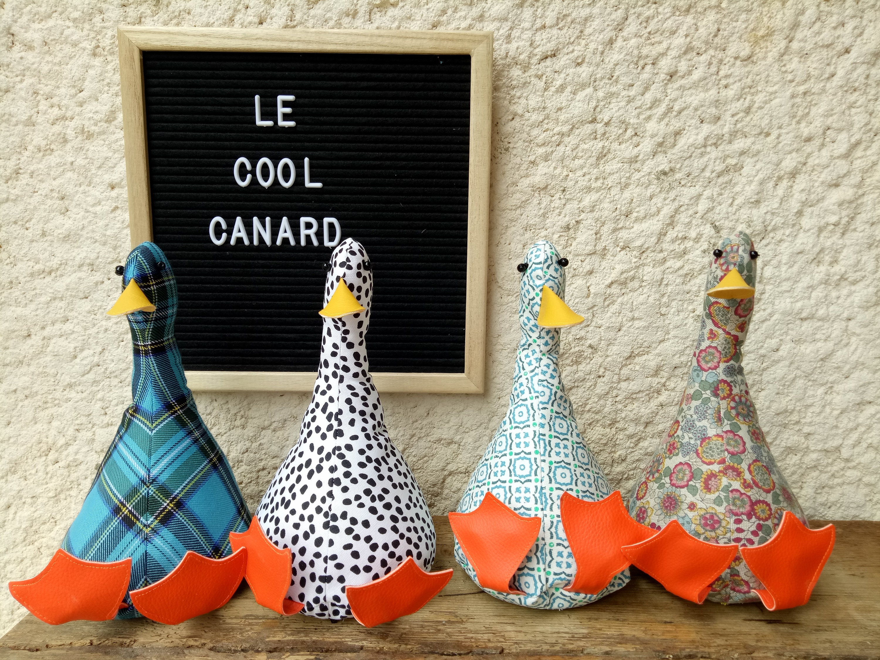 Cool Canard Doorstop/Bookend. Arrêt de Porte Canard en Tissu. Emballé à Plat. Choix Du Design. Drôle