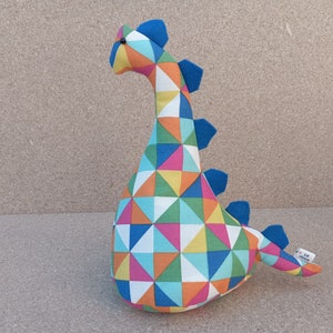 Dinosour Doorstop / Bookend - multicoloured -flat-packed doorstop for home filling -fun doorstop -monster doorstop -kids room -nursery