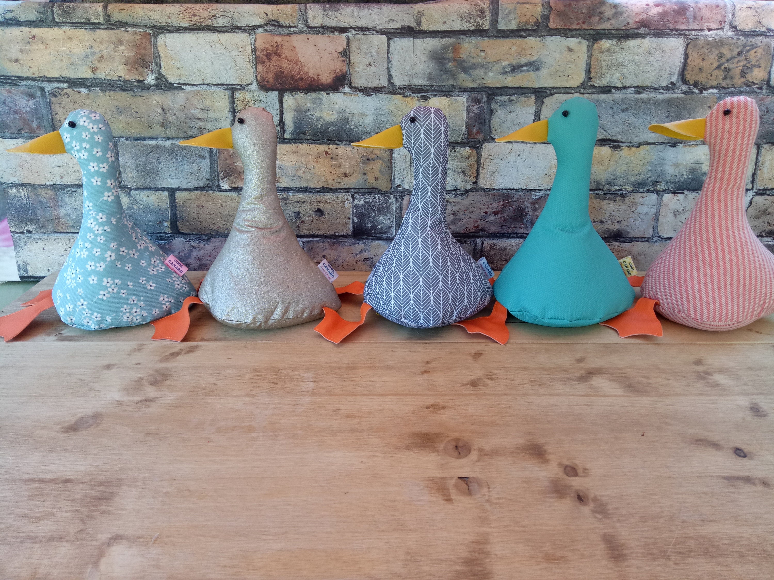 Cool Canard Doorstop/Bookend. Porte de Canard en Tissu. Plat Emballé. Choix Du Design. Drôles Portes