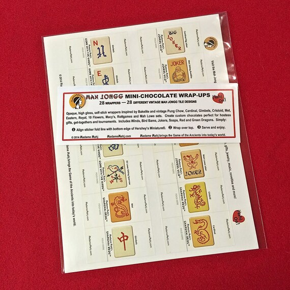 Set of 10 Mah Jongg Joker Stickers Vintage Playing Card Jesters /& Jokers