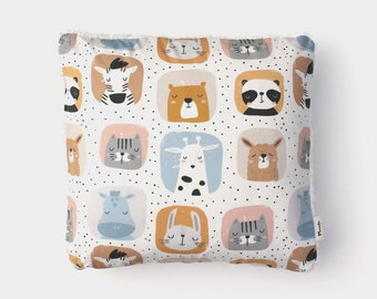 Oreiller bio / coussin enfant animaux