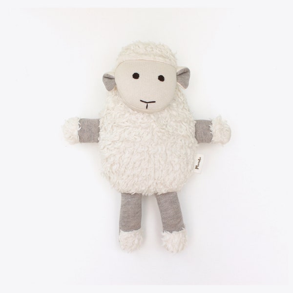 Juguete de oveja orgánica / animal de peluche / peluche de cordero bebé natural