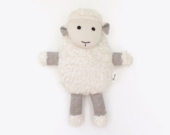 Juguete de oveja orgánica / animal de peluche / peluche de cordero bebé natural