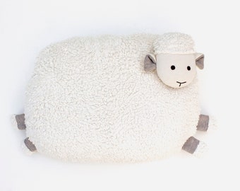 Organic Sheep Pillow / baby and toddler lamb cushion / travel pillow / kapok pillow /Tencel pillow