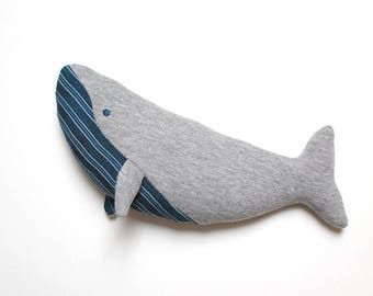 Organic Whale Toy / Humpback Whale Plush / Organic Stuffed Animal