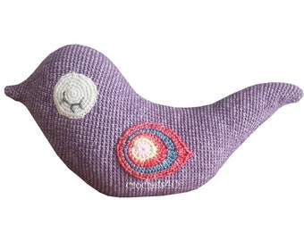 Patrón de crochet pájaro en 1 pieza
