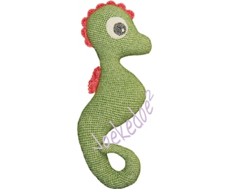 crochet pattern seahorse in 1 piece