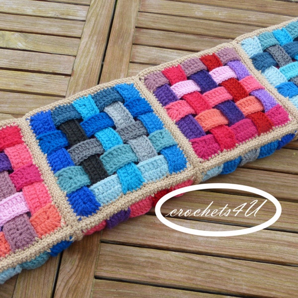 crochet pattern, woven afghan, crochet blanket pattern, baby blanket pattern