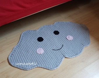 Gehäkelter Wolkenteppich