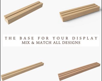 3D Printed Display Holder STL | 13 or 23 cm | 1 to 4 Grooves | Digital Download