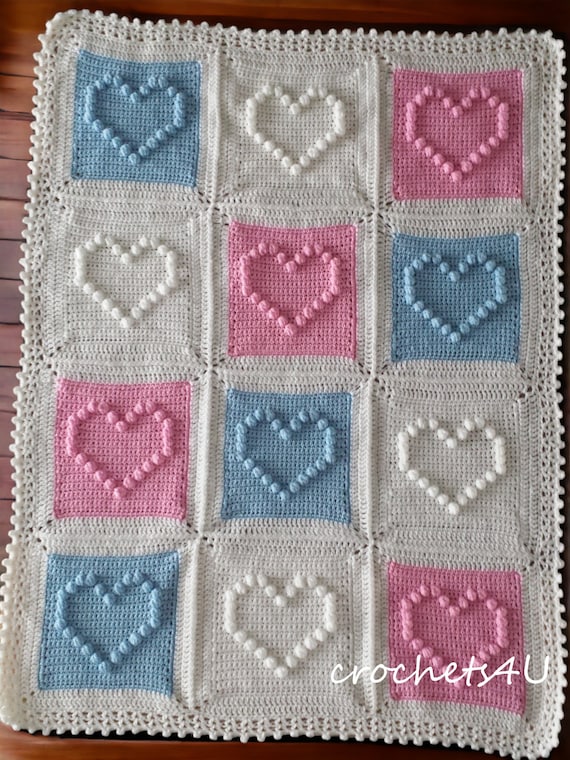 Patrón Para Manta De Bebé En Crochet - Puntillas Fáciles