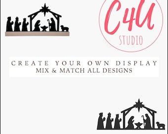 Nativity Scene STL | Christmas Nativity with 3 Wise Men | Christmas Decor | 3D Print | Christmas | Mix & Match