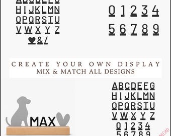 STL Alphabet Numbers & Symbols | 3D Print Files | Letters A-Z | Numbers 0-9 | Display Decor | Digital Download