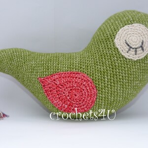 crochet pattern bird crochet in 1 piece image 2