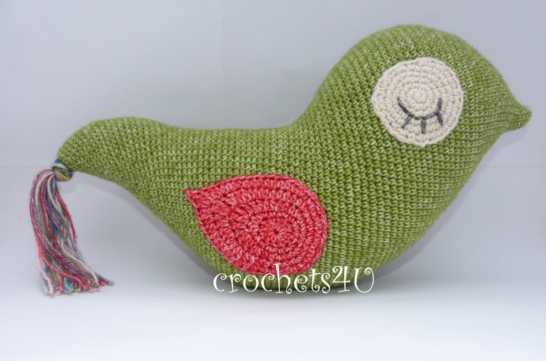 crochet pattern bird crochet in 1 piece image 2
