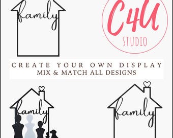 STL House Set | 2 Modern Houses | Interchangeable 3D Print Decor | Digital Download