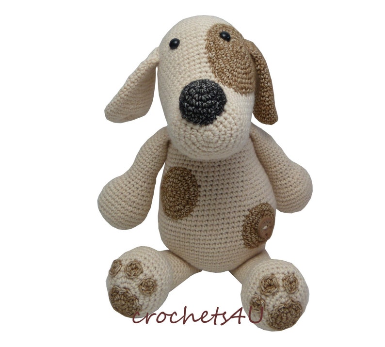 crochet pattern crocheted dog / crochet dog image 1