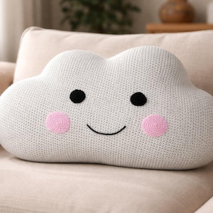 Patrón de crochet para cojín de nube: cojín de crochet único para habitación de bebé, cojín de nube DIY, regalo perfecto para baby shower