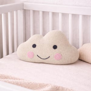 Cloud Crochet Pattern PDF – Nursery Pillow – Joekedoe – Includes Raindrop