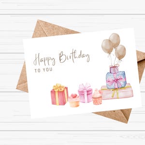 Carte d'anniversaire numérique • Téléchargement immédiat • Pour tout âge et style • Facile à personnaliser et envoyer