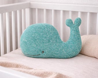 Whale Crochet Pattern PDF – One Piece Amigurumi – Joekedoe – Large Plush Whale 33 cm