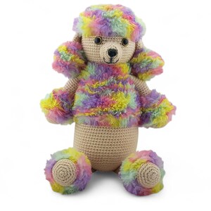 Crochet pattern poodle cuddly toy