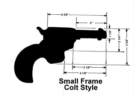 Printable Cross Draw Holster Pattern for Small Frame Colt - Etsy Finland