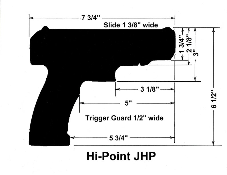 Hi-point JHP Printable Holster Pattern - Etsy