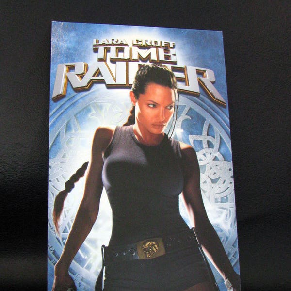 Lara Croft TOMB RAIDER (2001) Journal Repurposed From Vhs Sleeve - Lined Or Unlined Paper - Unique Gift Idea